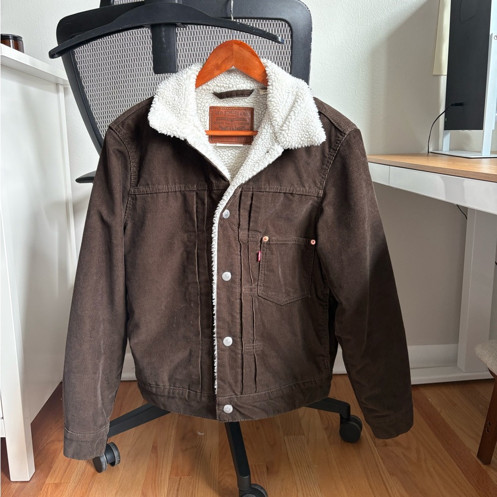 Levi's Brown Corduroy Sherpa Jacket